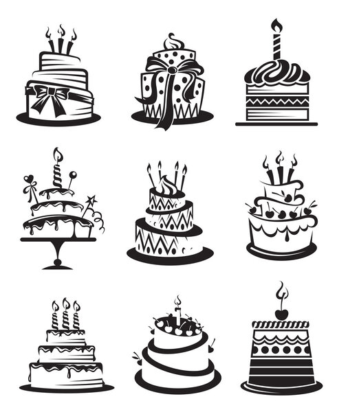 set of cakes