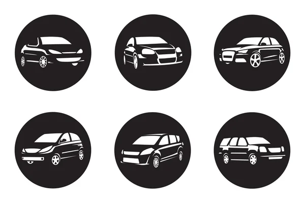 Set of car icons — Stock Vector