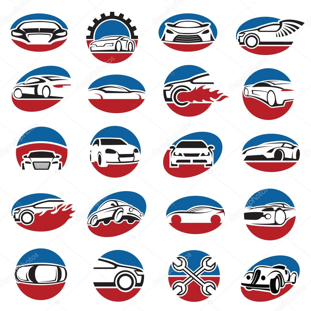 set of car icons