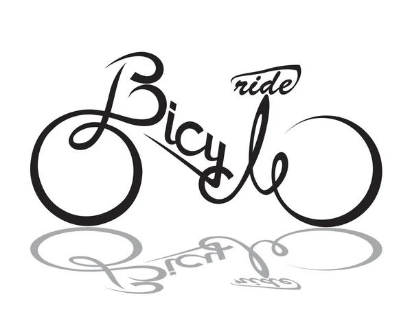 Icône de vélo — Image vectorielle