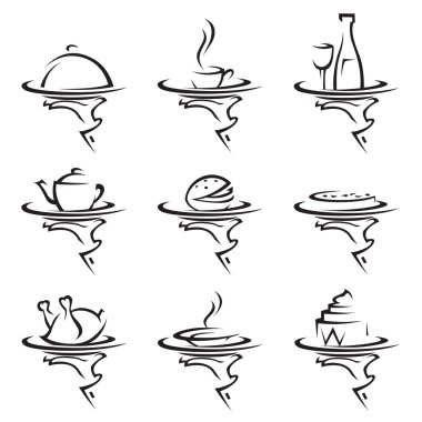restoranlar Icon set