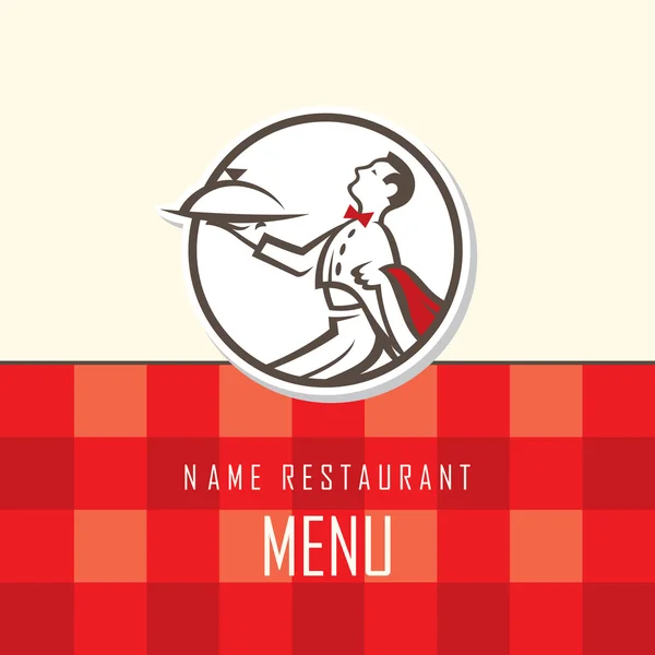 Conception de menu serveur — Image vectorielle