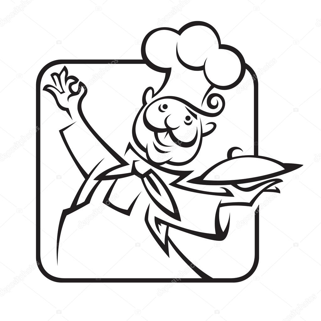 Chef with tray of food in hand