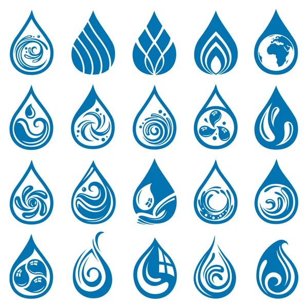 Water drop set — Stock Vector