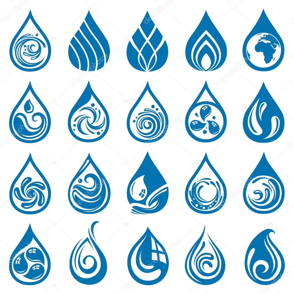 water drop set