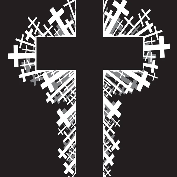 Religieuze cross achtergrond — Stockvector