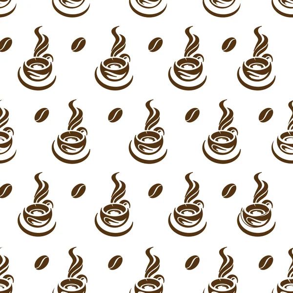 Koffie beker patroon — Stockvector