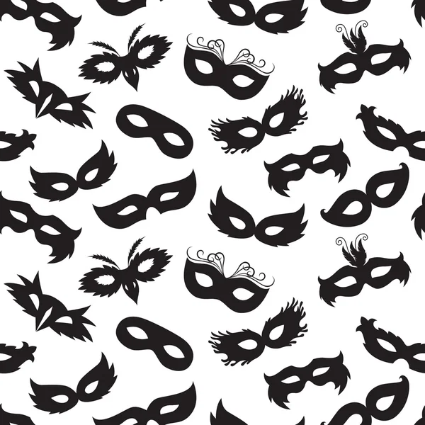 Carnaval maskers patroon — Stockvector