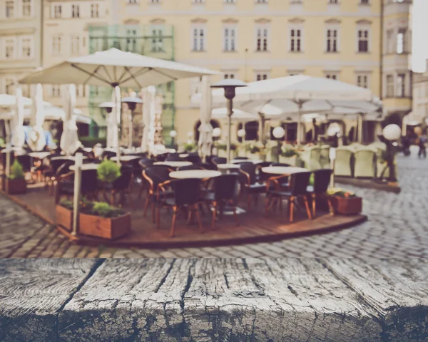 Blurred empty cafe — Stock Photo, Image