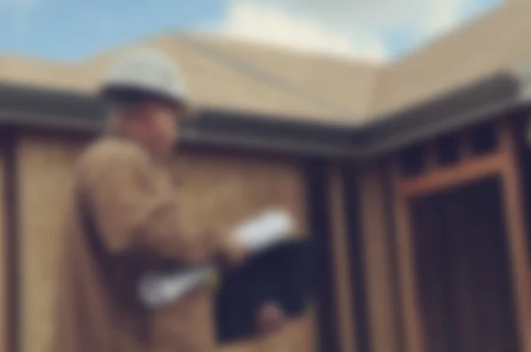 Construction worker at construction site — Stock Photo, Image