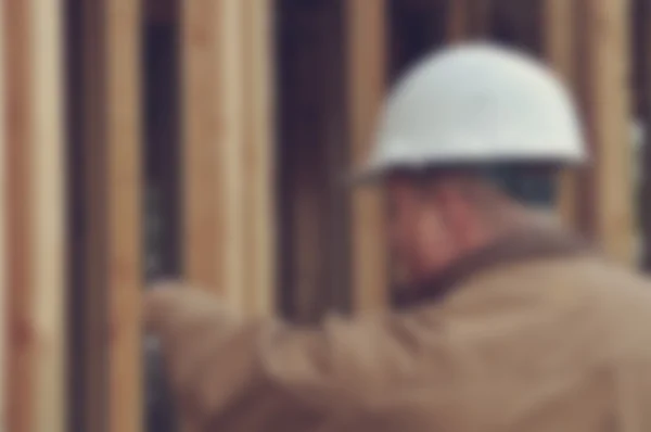 Byggnadsarbetare på byggarbetsplatsen — Stockfoto