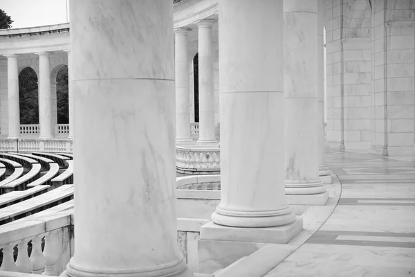 Stone Pillars and Benches of Amphitheater — Stock Photo, Image