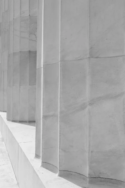 Pilares de pedra no Lincoln Memorial — Fotografia de Stock