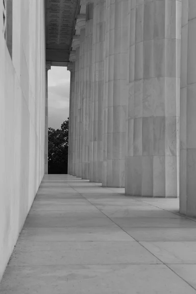 Pilares de pedra no Lincoln Memorial — Fotografia de Stock