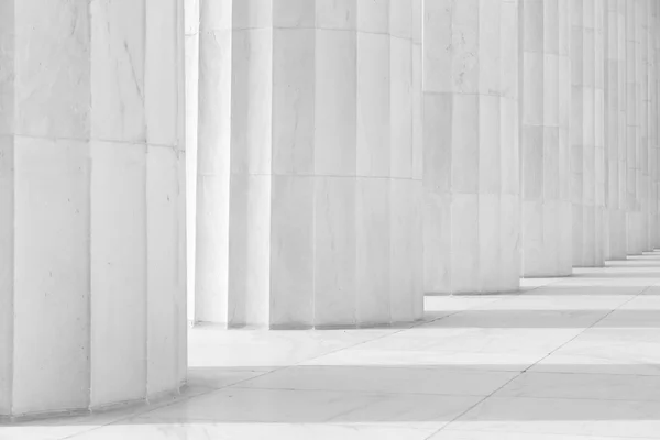 Kamienne filary w lincoln memorial — Zdjęcie stockowe