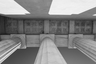 lincoln Memorial taş sütunlar