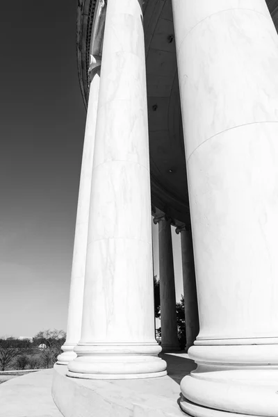 Stone pillars at the Jefferson Memorial — Stock Photo, Image
