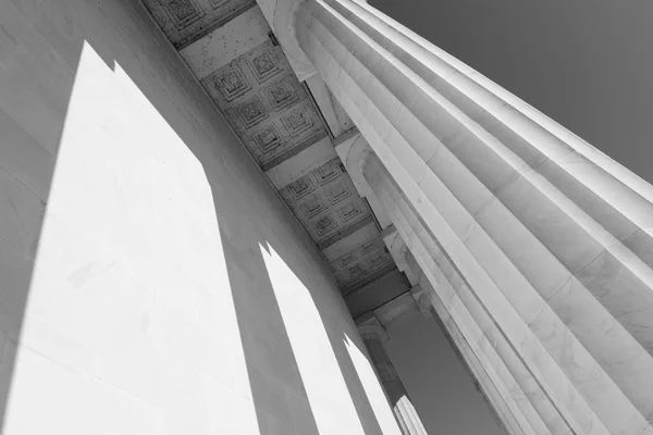 Pilares de piedra en el Lincoln Memorial — Foto de Stock