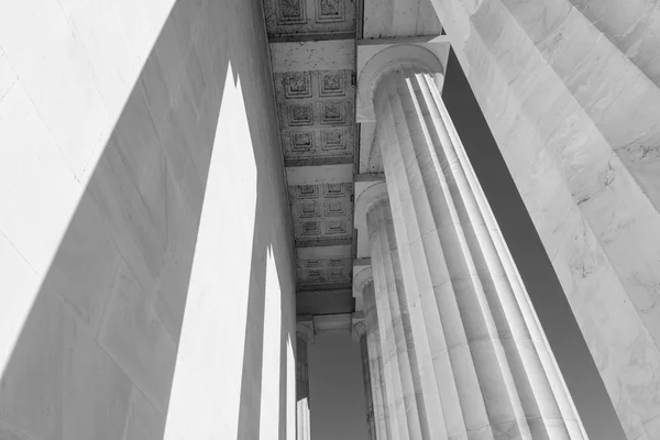 Pilares de piedra en el Lincoln Memorial — Foto de Stock