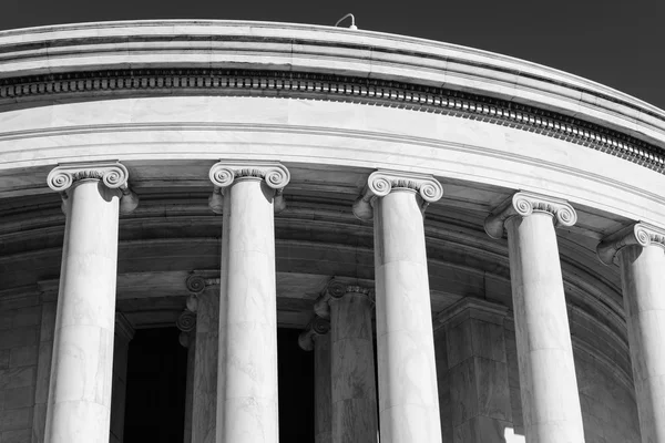 Kő pillér, a Jefferson emlékmű Stock Fotó