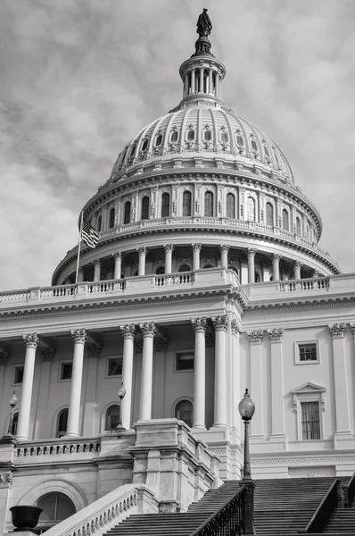 Capitol Hill gebouw in Washington Dc met Vintage Filter — Stockfoto