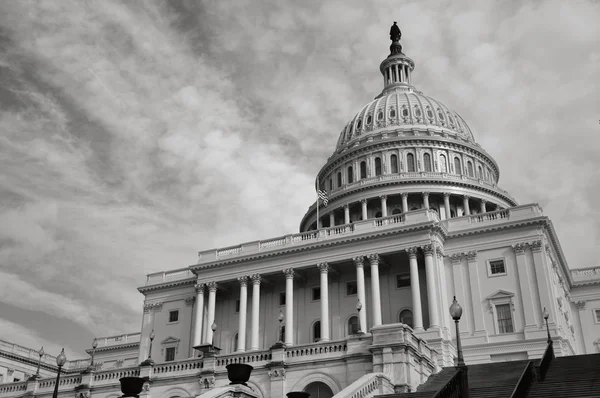 Capitol Hill Building em Washington DC com filtro vintage Imagens Royalty-Free