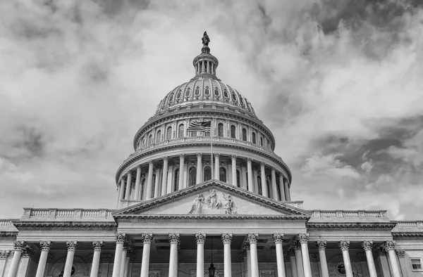 Washington dc capitol hill i svart och vitt — Stockfoto