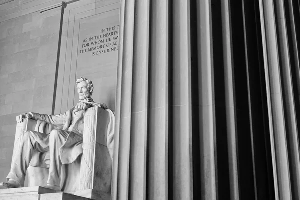 Lincoln memorial em Washington DC — Fotografia de Stock