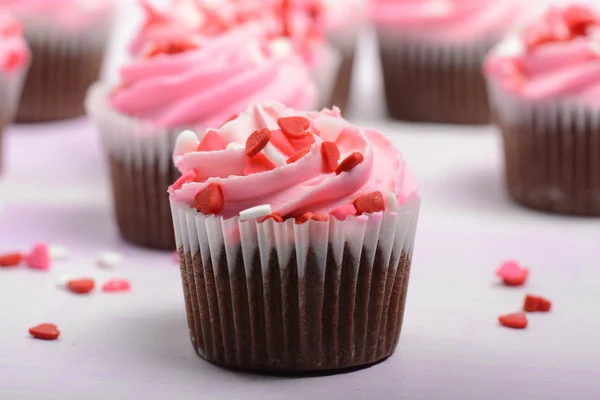 Roze cupcakes — Stockfoto