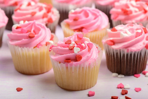 Roze cupcakes — Stockfoto