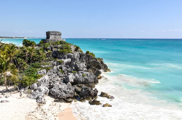 Tulum mayské trosky v Mexiku — Stock fotografie