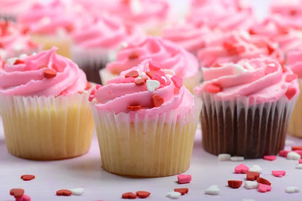 Roze cupcakes — Stockfoto