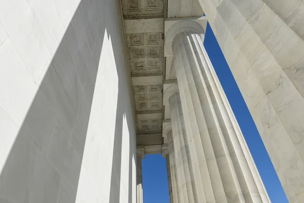 링컨 기념관에서 돌 기둥 — 스톡 사진