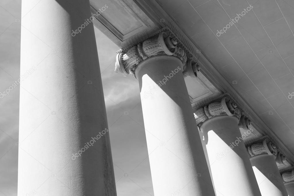 Pillars in Black and White