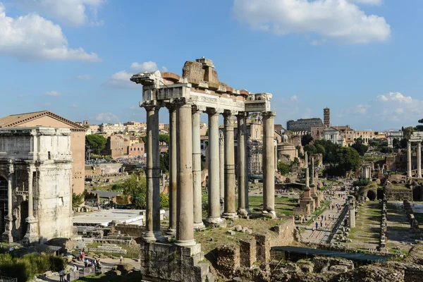 Oude ruïnes van Rome - Forum Romanum - Italië — Stockfoto