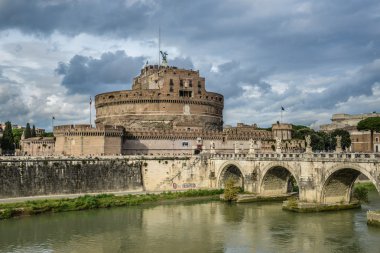 Roma 'daki St. Angelo Şatosu İtalya