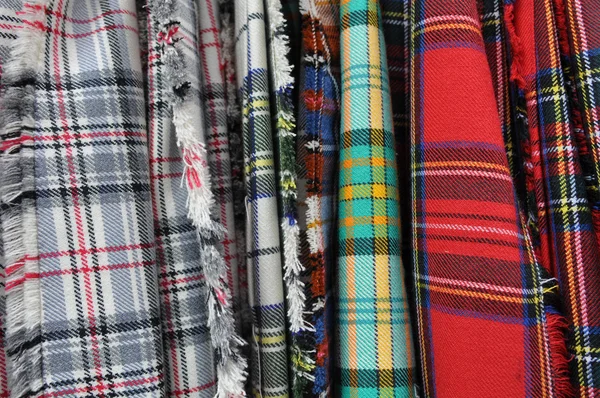 Fabric for Scottish Kilts — Stock Photo, Image