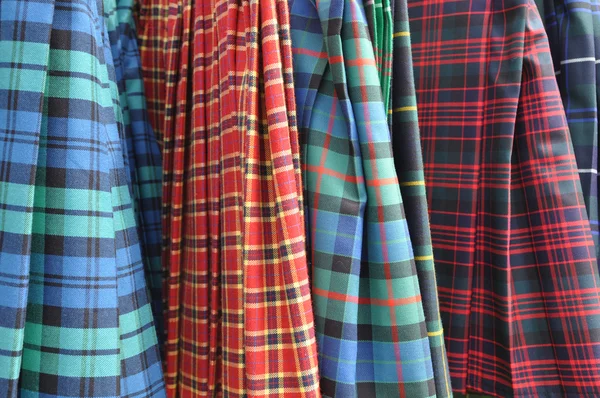 Σκωτσέζικα σκωτσέζικες φούστες — Φωτογραφία Αρχείου