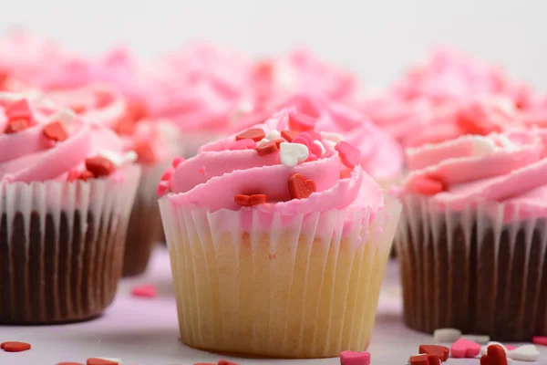 Valentijnsdag cupcakes — Stockfoto