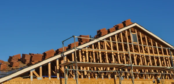 Nieuw huis in aanbouw — Stockfoto