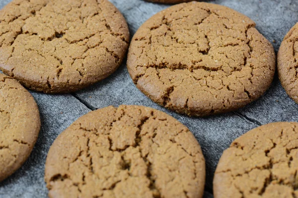 Gingersnap cookies for Christmas — Stock Photo, Image