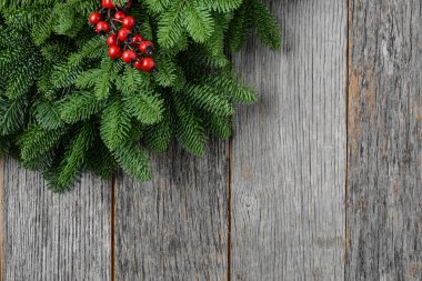 Ağaç dalı Holly Berry ile