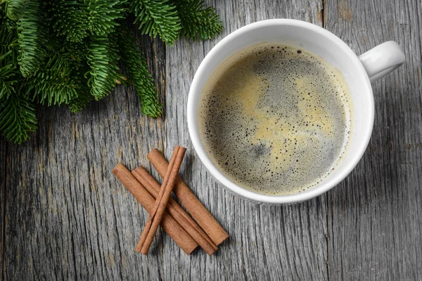 Coffee and Cinnamon for the Holidays — Stock Photo, Image