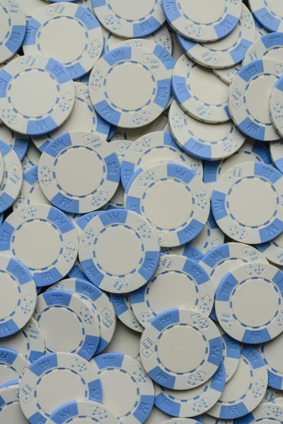 Kék póker zseton háttér — Stock Fotó