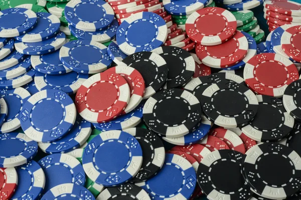 Poker chips achtergrond — Stockfoto