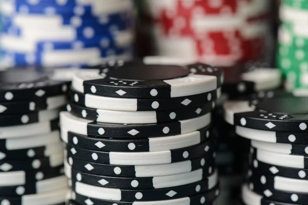 Stacked Poker Chips — Stock Photo, Image