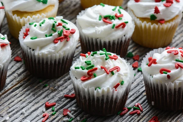 Cupcake al cioccolato e vaniglia — Foto Stock