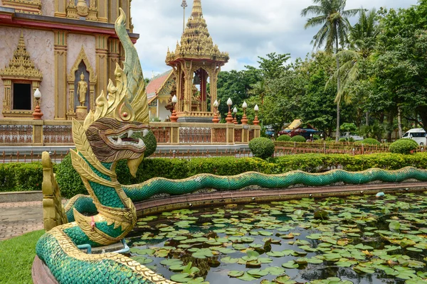 Dragon at Wat Chalong in Phuket Royalty Free Stock Images