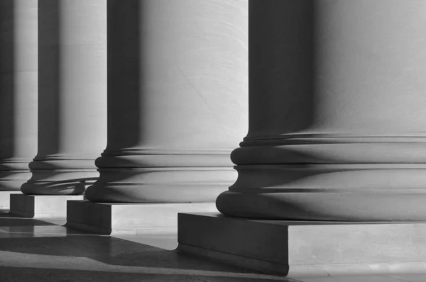 Columns in black and white — Stock Photo, Image