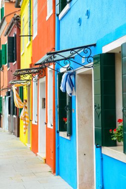 Burano renkli evleri